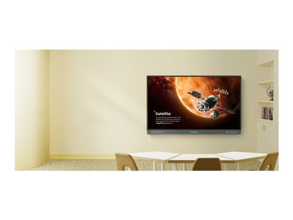 BenQ Board Pro RP6504 - 65" Diagonal klass RP04 Series LED-bakgrundsbelyst LCD-skärm - utbildning - med inbyggd interaktiv whiteboard, pekskärm (mult