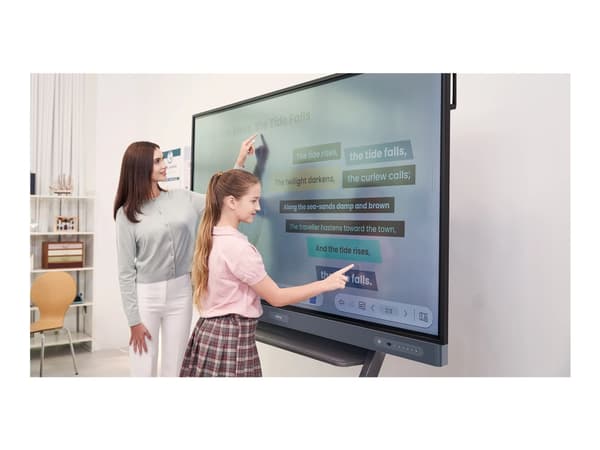 BenQ Board Pro RP6504 - 65" Diagonal klass RP04 Series LED-bakgrundsbelyst LCD-skärm - utbildning - med inbyggd interaktiv whiteboard, pekskärm (mult