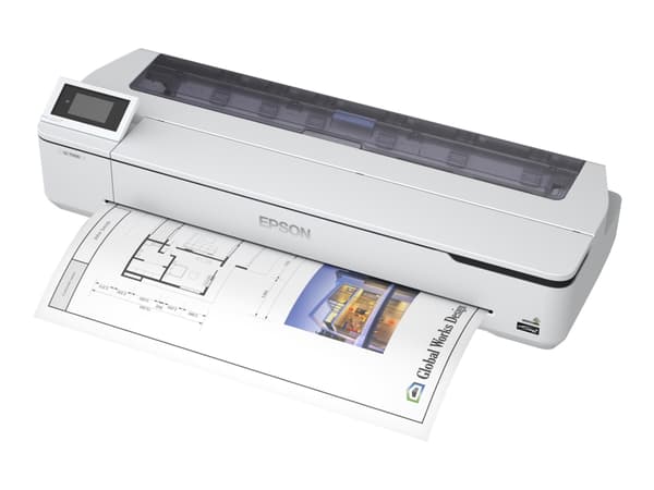 Epson SureColor SC-T5100N - 36" suurkuvatulostin - väri - mustesuihku - rulla (91,4 cm) - 2400 x 1200 dpi - Gigabit LAN, Wi-Fi(n), USB 3.0 - leikkuri