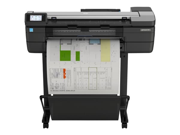 HP Designjet T830 -monitoimitulostin, 24 tuumaa, Mustesuihku, 2400 x 1200 DPI, CALS G4, HP-GL/2, HP-RTL, TIFF, URF, Syaani, Magenta, Mattamusta, Kelt