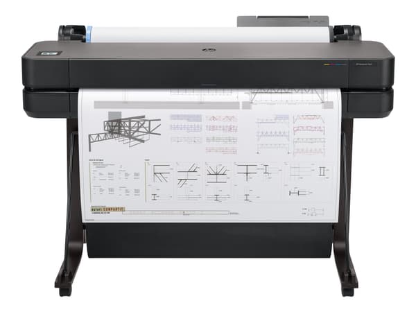 HP DesignJet T630 - 36" storformatsskriver - farge - ink-jet - A0, ANSI D, Rull (91,4 cm x 45,7 m) - 2400 x 1200 dpi - inntil 0.5 min/side (mono) / i