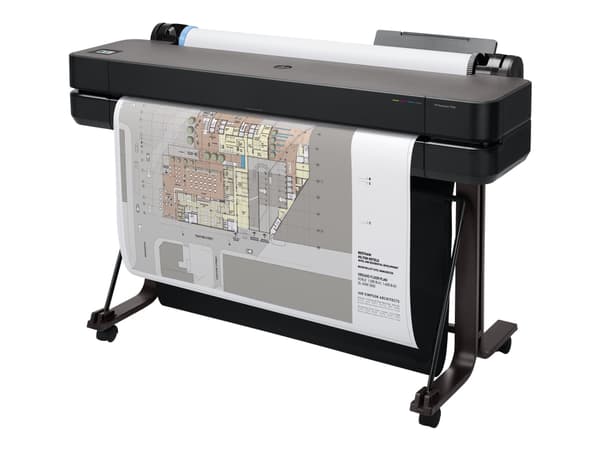 HP DesignJet T630 - 36" storformatsskriver - farge - ink-jet - A0, ANSI D, Rull (91,4 cm x 45,7 m) - 2400 x 1200 dpi - inntil 0.5 min/side (mono) / i