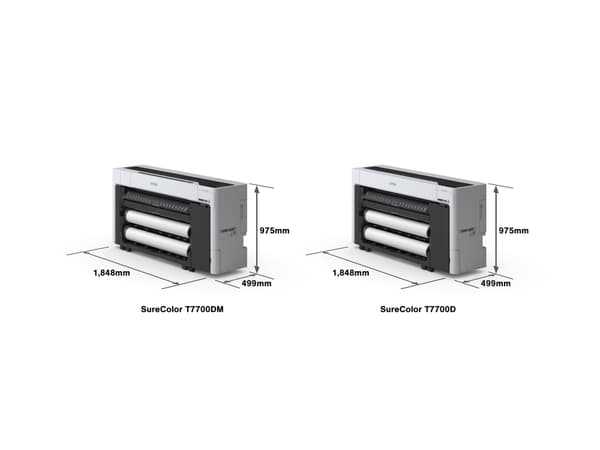 Epson SureColor T7700DM - 44" multifunktionsskrivare - färg - bläckstråle - Rulle (111,8 cm) (media) - USB 2.0, Gigabit LAN, Wi-Fi(ac), NFC
