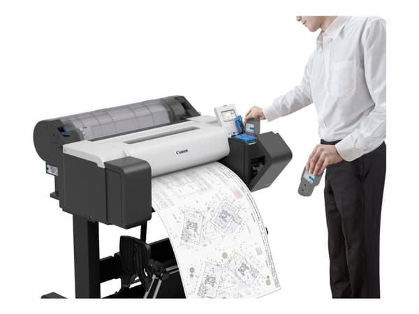 Canon imagePROGRAF TM-255 - 24" storformatsskriver - farge - ink-jet - Rull (61 cm) - Gigabit LAN, Wi-Fi(n), USB 2.0 vert