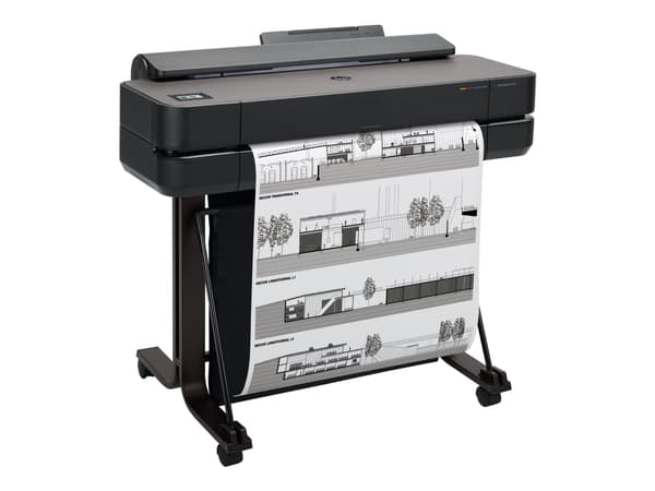 HP DesignJet T650 - 24" storformatsskriver - farge - ink-jet - Rull (61 cm) - 2400 x 1200 dpi - inntil 0.43 min/side (mono) / inntil 0.43 min/side (f