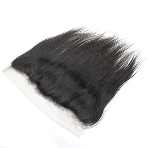 13x4 Blonde Lace Frontal, Brasiliansk Glat Hår, Naturlig Hårgrænse med Babyhår,20 tommer, Naturlig farve