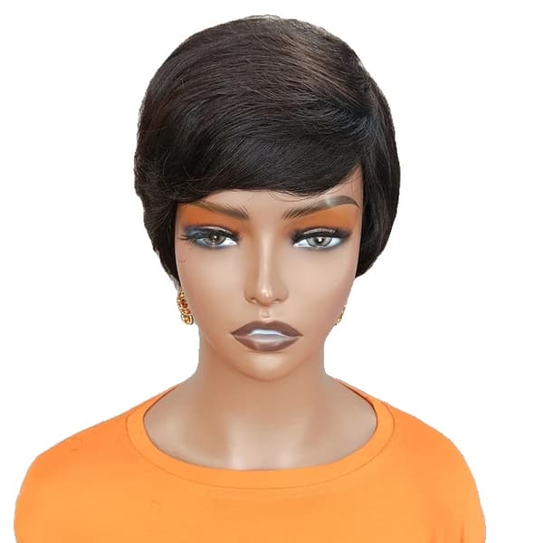 Bob peruk, Highlight färg, Brasilianskt jungfruhår, Modell Längd, naturlig färg