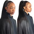 Pikkukuva 1 / 2: Brasilialainen suora hiusten peruukki, 100% ihmisen hiusta, HD-pitsiteknologia, 360 Lace Wig, 22 tuumaa, 180%