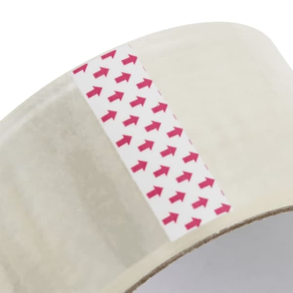 vidaXL Emballasjetape 36 stk gjennomsiktig 48 mm x 66 m