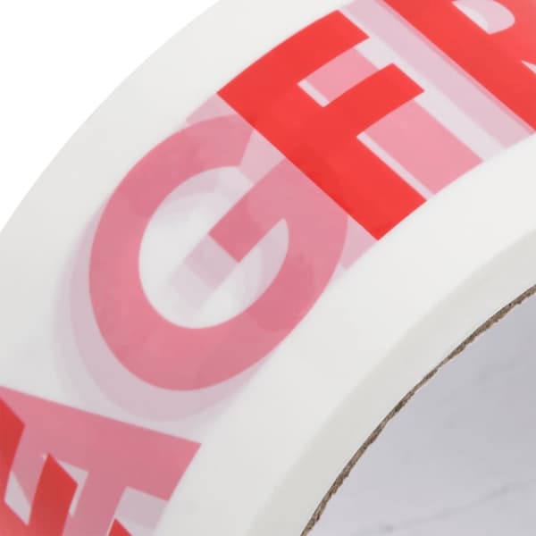 vidaXL Förpackningstejp 72 st FRAGILE vit 48 mm x 66 m