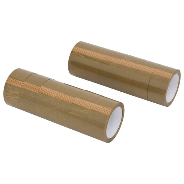 Förpackningstejp 12 st brun 48 mm x 66 m