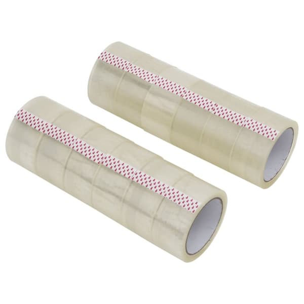 Förpackningstejp 12 st transparent 48 mm x 66 m