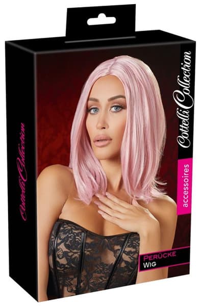 Cottelli Collection Pink Wig Rosa Paryk