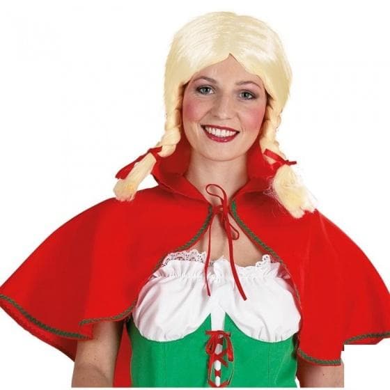 peruk Little Red Riding Hood blonda damer