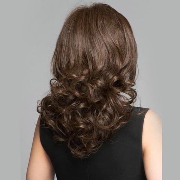 Fake Hair/Wig - Long Curly Hair - Light/Dark Brown