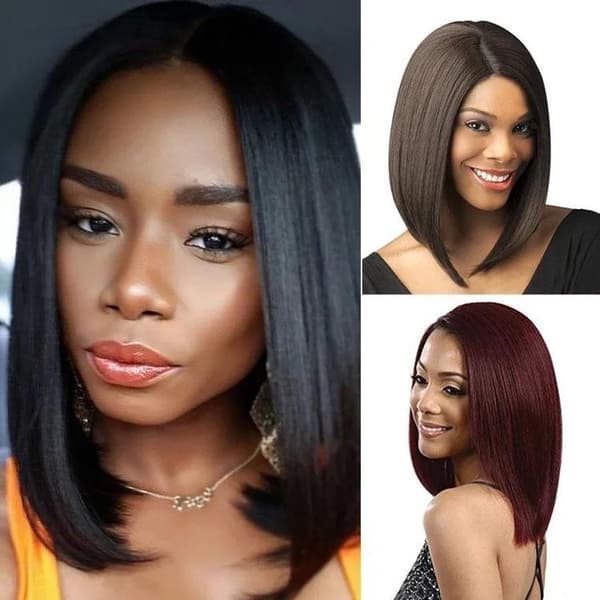 Hair Extensions/Wigs - Neck-length - Light/Dark Brown