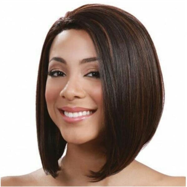 Hair Extensions/Wigs - Neck-length - Light/Dark Brown