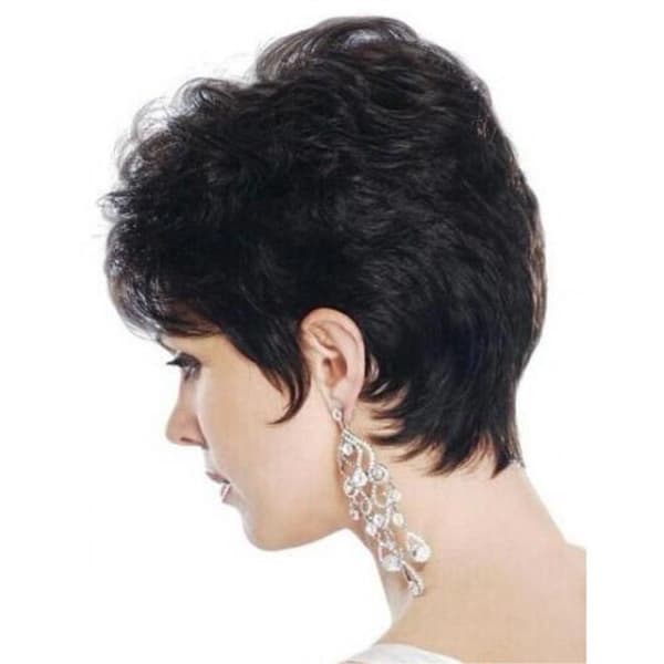 Fake Hair/Wig - Short Curls - Light/Dark Brown