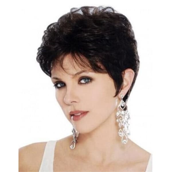 Fake Hair/Wig - Short Curls - Light/Dark Brown