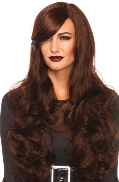 Leg Avenue Long Wavy Wig Brown Parukk