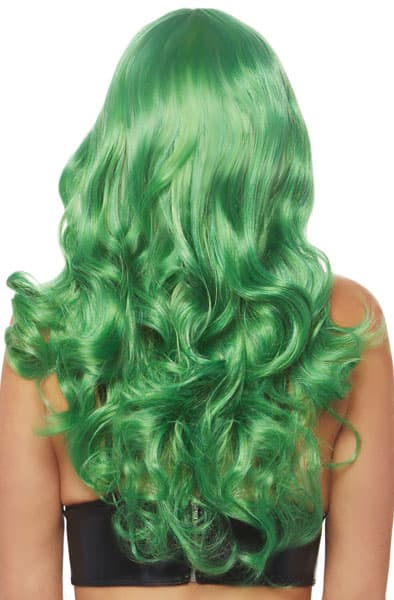 Leg Avenue Misfit Long Wavy Wig Green Peruukki