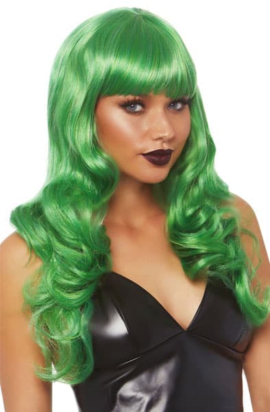 Leg Avenue Misfit Long Wavy Wig Green Peruukki