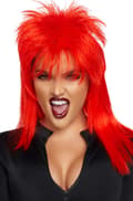 Miniatyrbilde 1 av 3: Leg Avenue Unisex Rockstar Wig Red Parukk