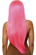 Miniatyrbilde 2 av 4: Long Straight Center Part Wig Neon Pink Parukk