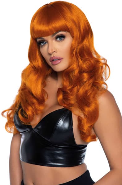 Leg Avenue Misfit Long Wavy Wig Ginger Peruukki