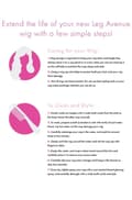 Miniatyrbilde 3 av 3: Long Straight Center Part Wig Lavender Parukk