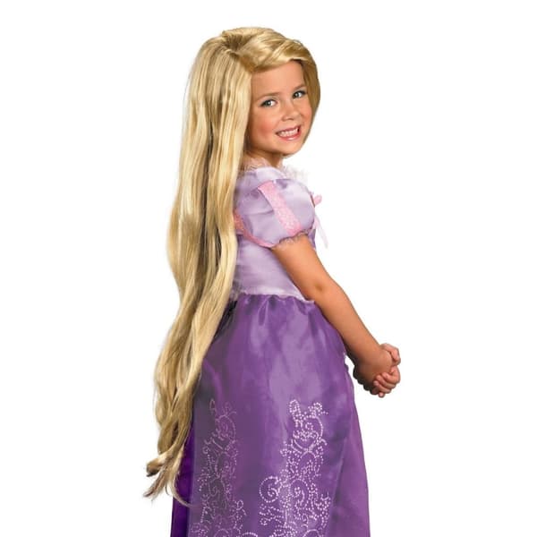 To på flukt Rapunzel Barneparykk