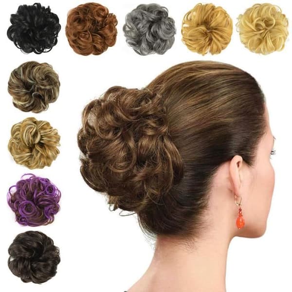 SHOP-STORY - Justerbar Magic Chignon Ash Brown Melange