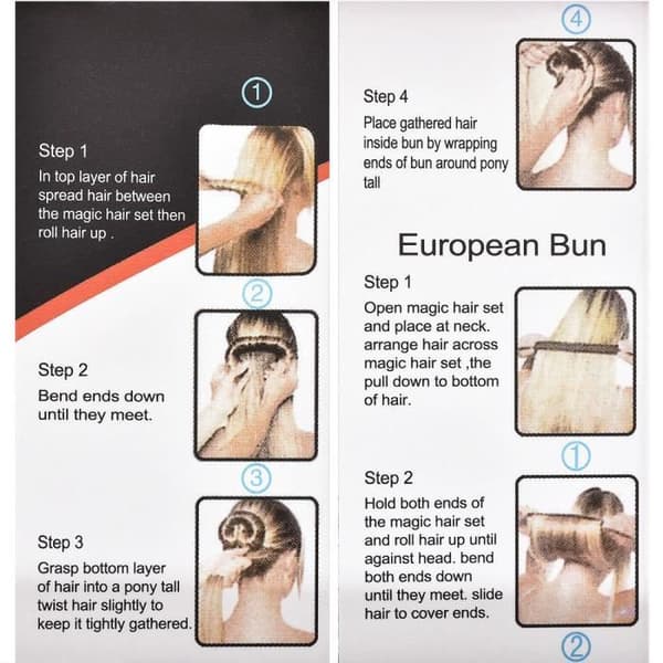 Kvinnligt hår smink munk Gammal skum franska twist Magic DIY Tool Bull Maker