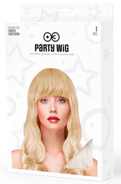 Party Wig Long Wavy Blonde Hair Peruk