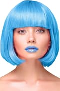 Pikkukuva 1 / 2: Party Wig Short Straight Blue Hair Peruukki