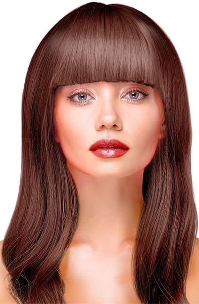 Party Wig Long Straight Brown Hair Peruukki