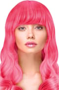 Miniatyrbild 1 av 2: Party Wig Long Wavy Hair Neon Pink Peruk