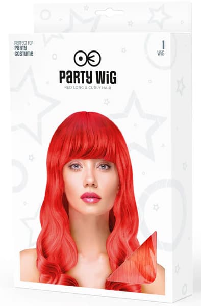 Party Wig Long Wavy Red Hair Paryk