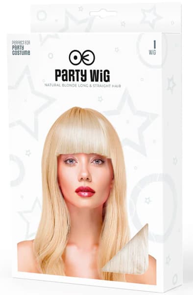 Party Wig Long Straight Blonde Hair Paryk