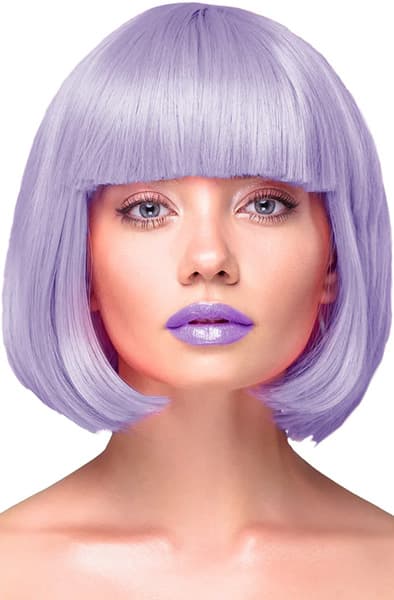 Party Wig Short Straight Purple Hair Parukk