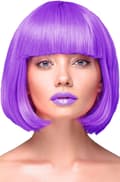 Miniatyrbild 1 av 2: Party Wig Short Straight Purple Hair Peruk