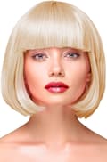 Miniatyrbilde 1 av 2: Party Wig Short Straight Blonde Hair Parukk