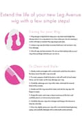 Miniatyrbilde 2 av 2: Long Straight Bang Wig Pink Parukk