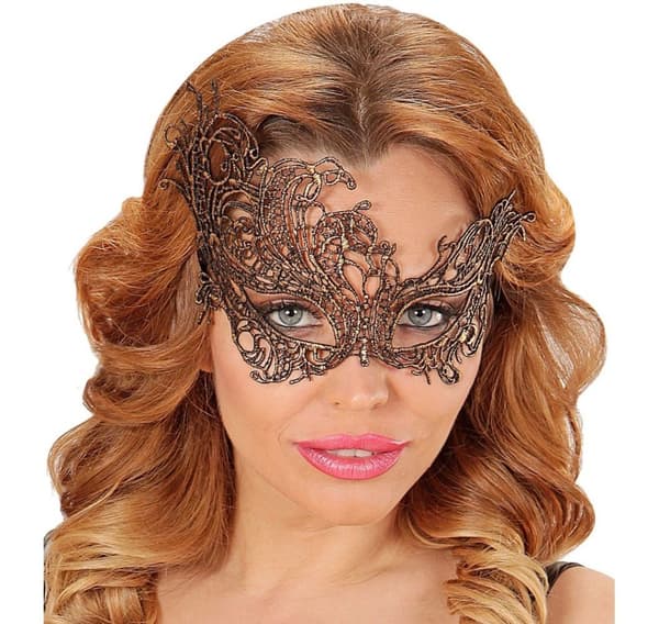 Maske Antik guld barok