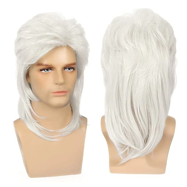 INF Mullet Paryk til Mænd, 80'er Retro Frisure