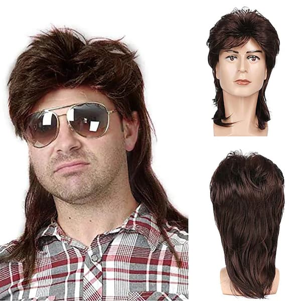 INF Mulletperuk för män, 80-tals retrofrisyr