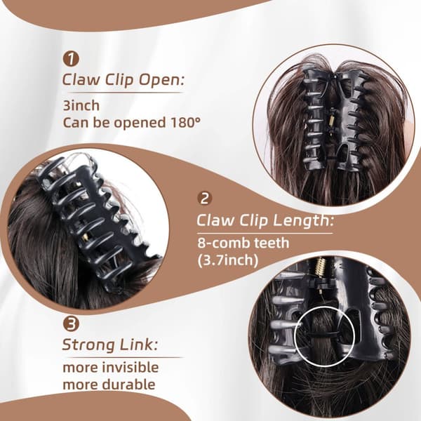 INF 1B Pink# Clip in Hestehaleextension - Volumengivende Hårstykke med Klips