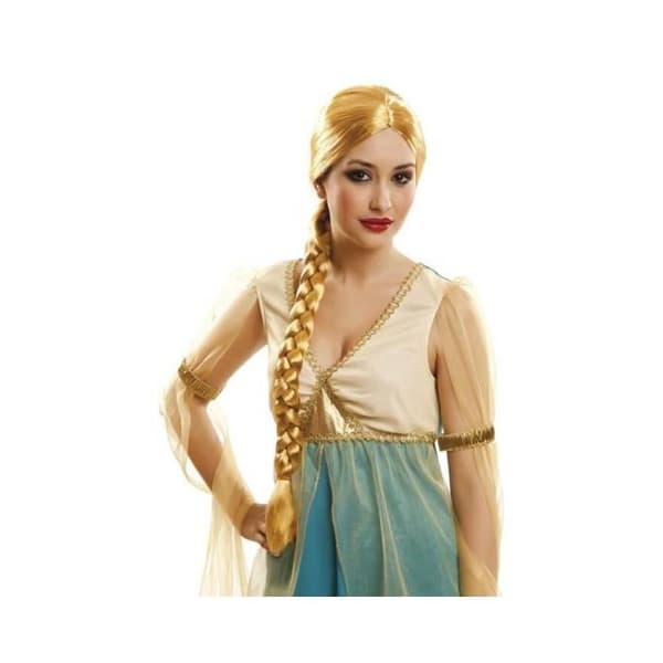Maiden Lady Peruk med Blond Braid