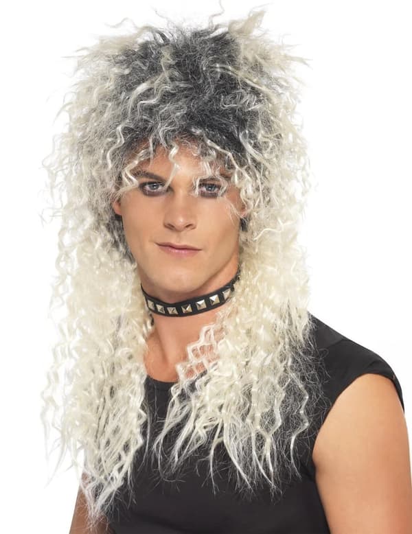 Blond punkperuk vuxna.Size-One size
