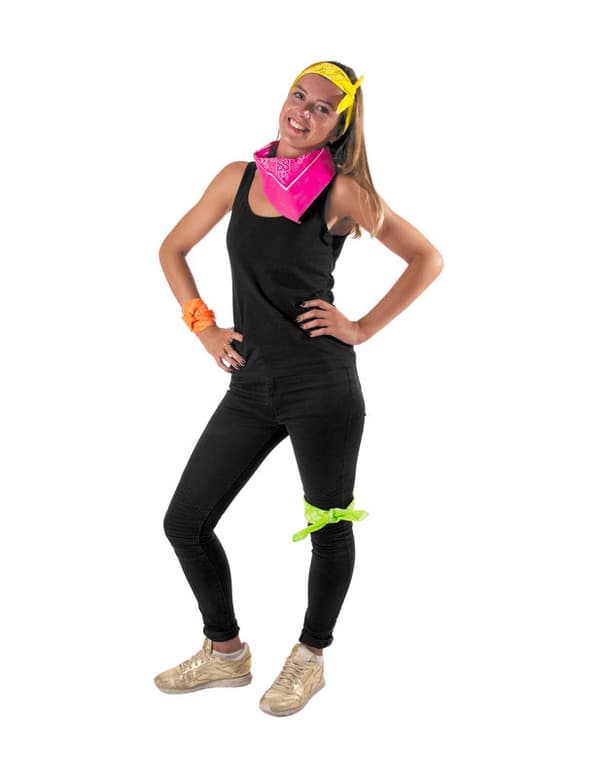 Neonrosa skarf.Size-One size